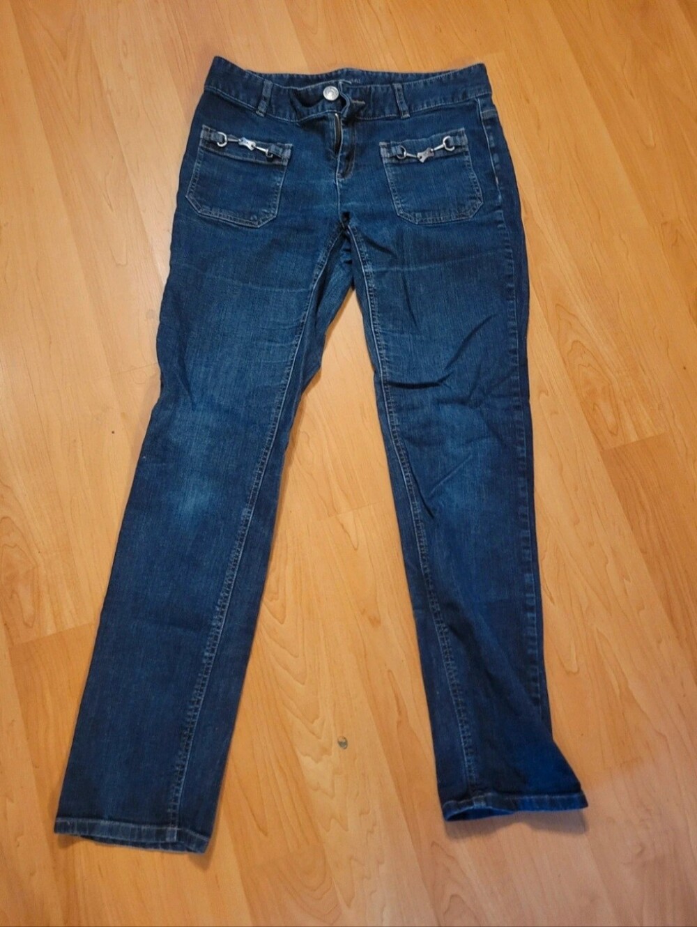 Michael Kors Dark Blue Straight Leg Women's Jeans